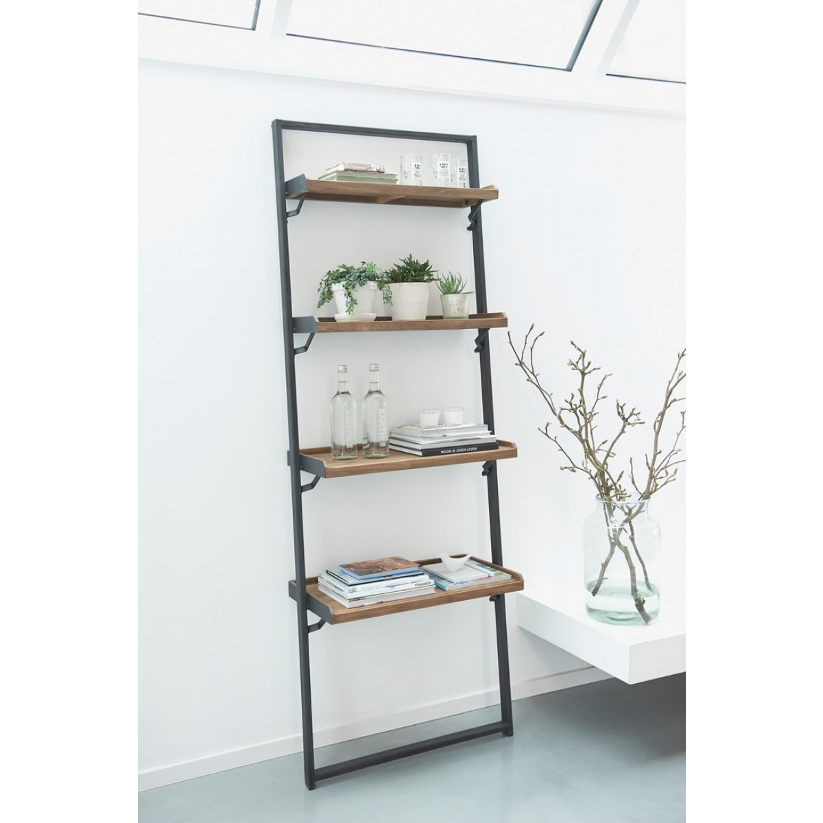 Wandregal Industriedesign Regal Industrie Holz Metall Wandregal Industriedesign Regal Industrie Holz Metall