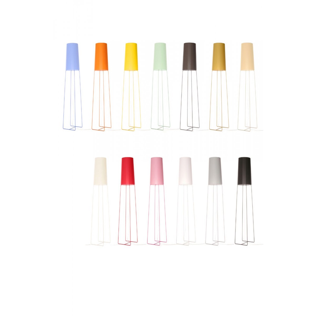 Stehleuchte blau, Stehlampe mit Lampenschirm blau - Stehleuchten