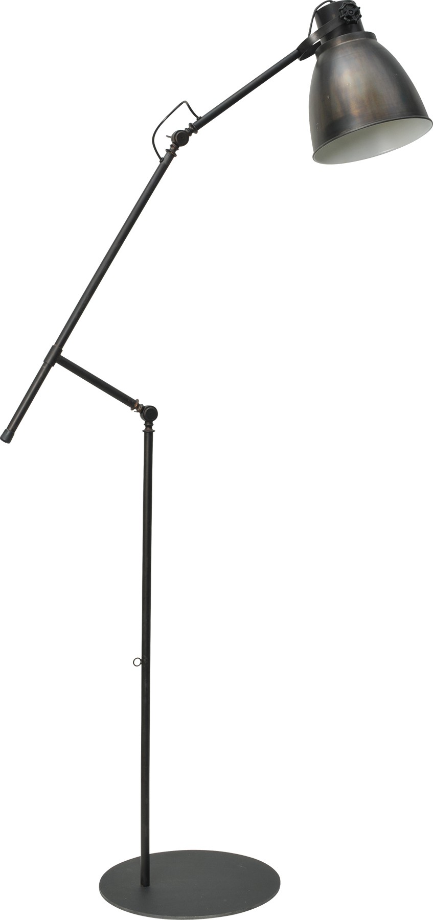 Stehleuchte in Metalloptik, Gunmetal, Industrielampe/ Retro-style, Höhe 194 cm