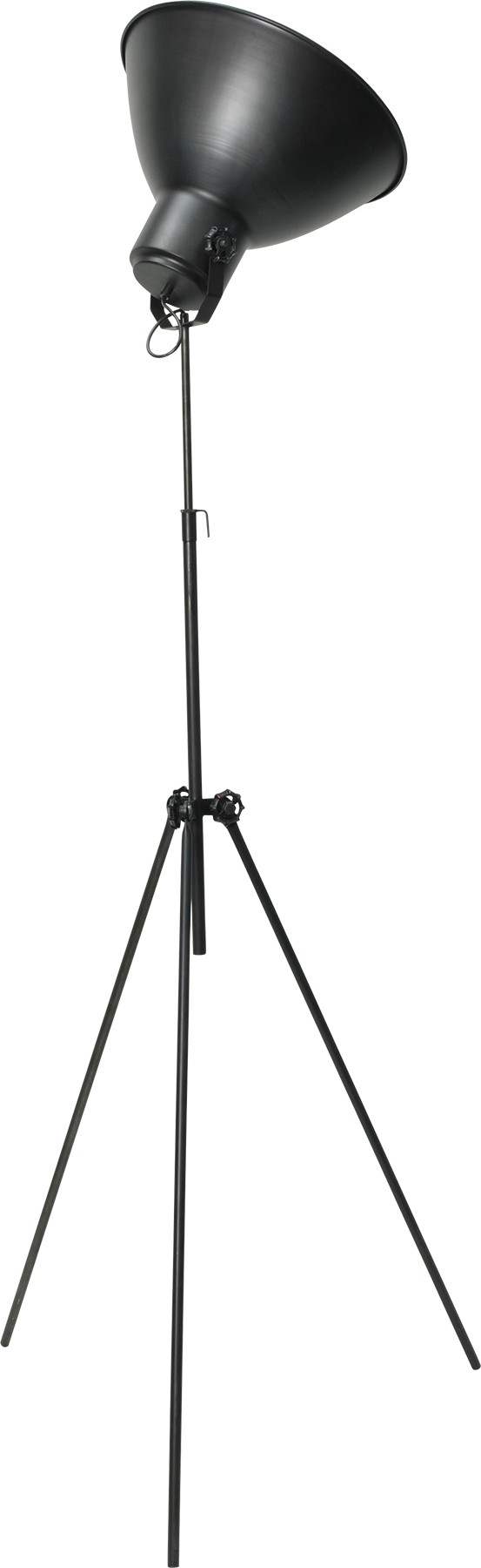 Stehleuchte mit drei Beinen in Metalloptik, Gunmetal, Industrielampe/ Retro-style, Höhe 205 cm