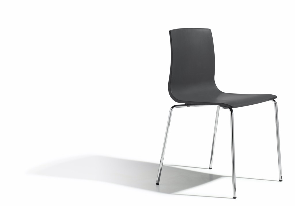 Design Stuhl, Farbe anthrazit, stapelbar