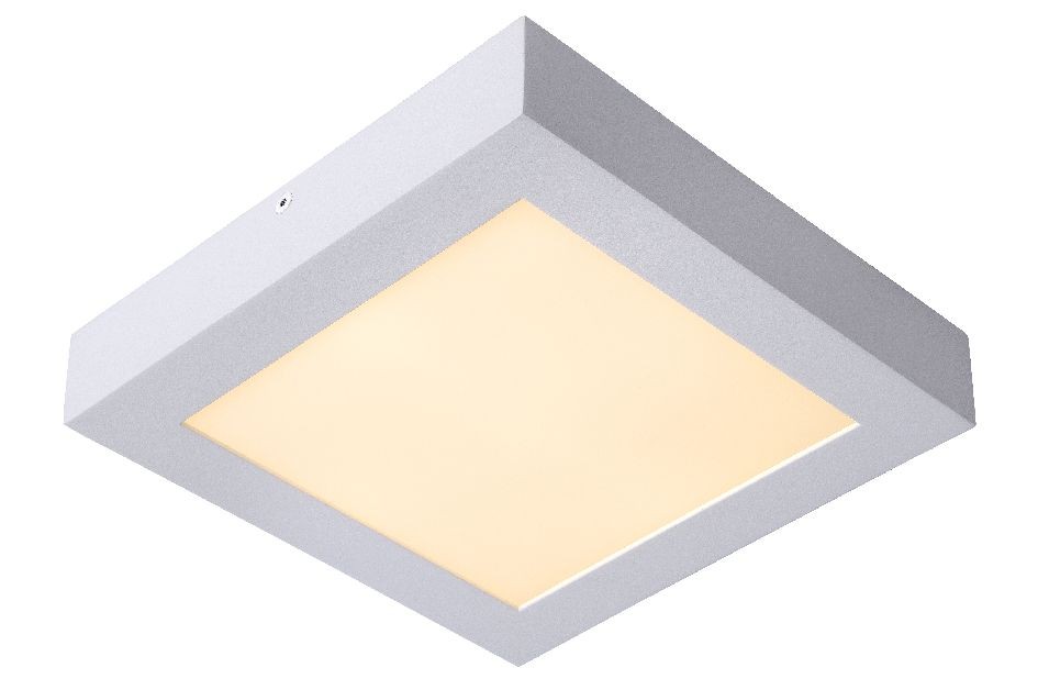 LED Deckenleuchte quadratisch weiß, Deckenlampe weiß, Maße 30x30 cm
