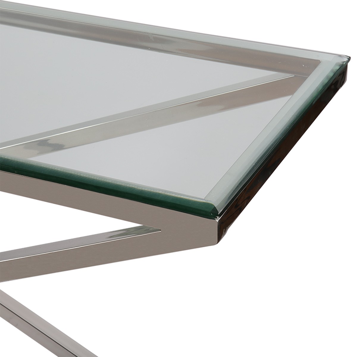 Sideboard Glas-Metall, Wandtiisch verchromt Metall Glasplatte, Breite 160 cm