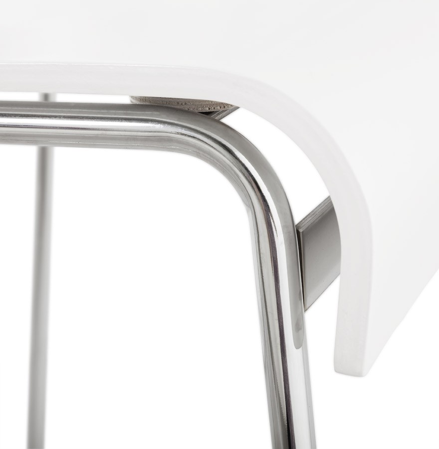 Barstuhl stapelbar weiß, Barhocker stapelbar Metall, Sitzhöhe 74 cm