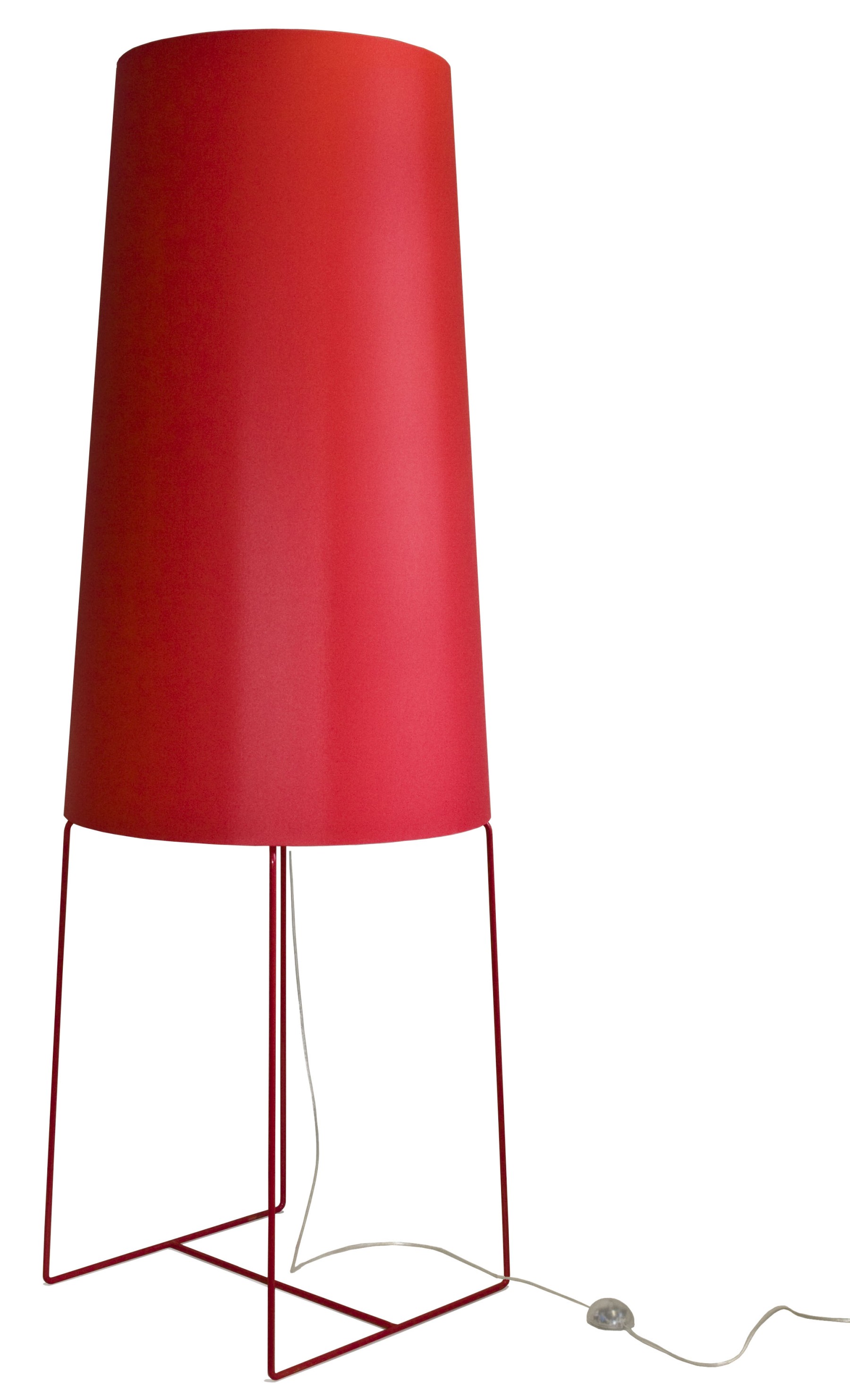 XXL Stehleuchte rot, moderne Stehlampe rot, Stehlampe rot