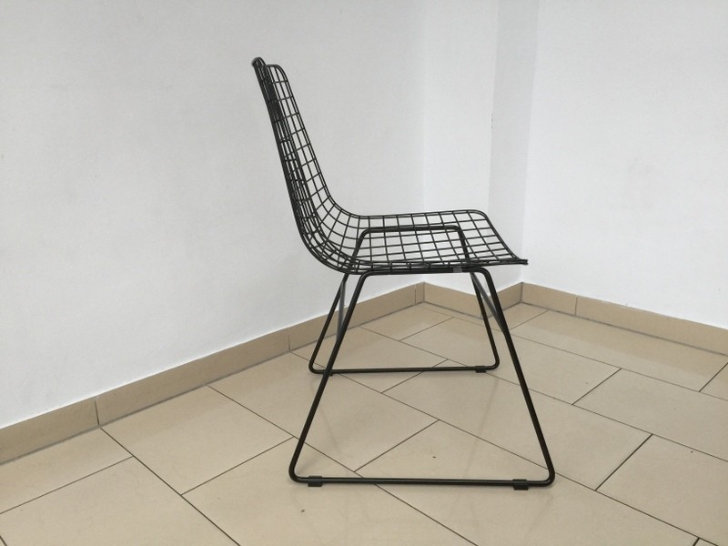 Stuhl Metall schwarz, Esszimmerstuhl, Metall Stuhl schwarz