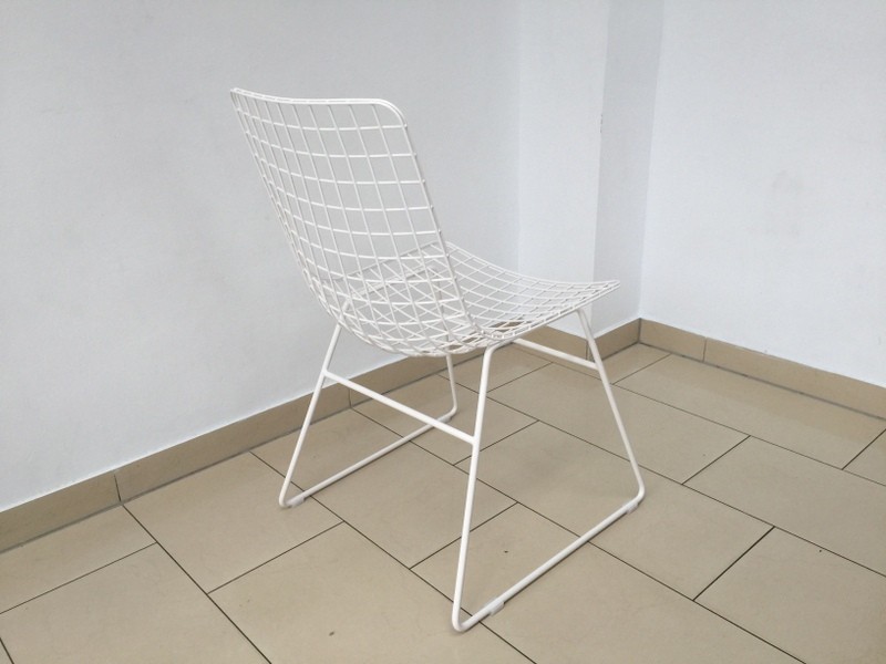 Stuhl Metall weiß, Esszimmerstuhl, Metall Stuhl weiß
