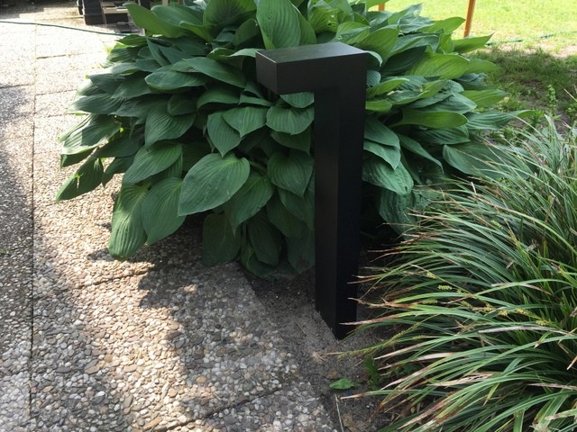 Gartenleuchte schwarz, Außenstandleuchte schwarz, Standleuchte außen schwarz, Höhe 80 cm