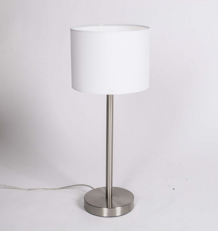 Lampenfuß für eine Tischleuchte, satiniert, Höhe 39 cm