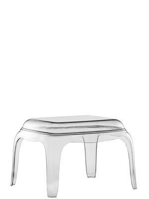 Beistelltisch transparent, Hocker modern, Couchtisch Farbe transparent