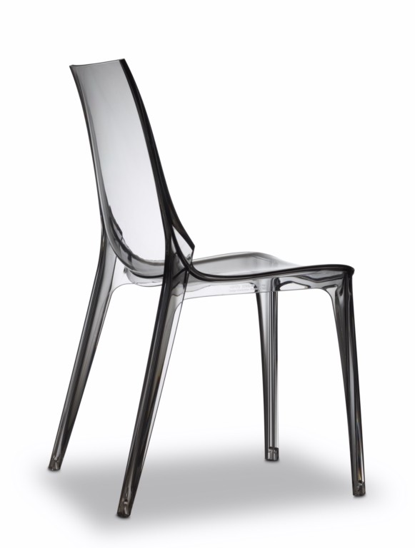 Stuhl grau transparent, Stuhl stapelbar grau, Stuhl Kunststoff