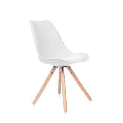 Stuhl weiß Kunststoff, Stuhl gepolstert weiß