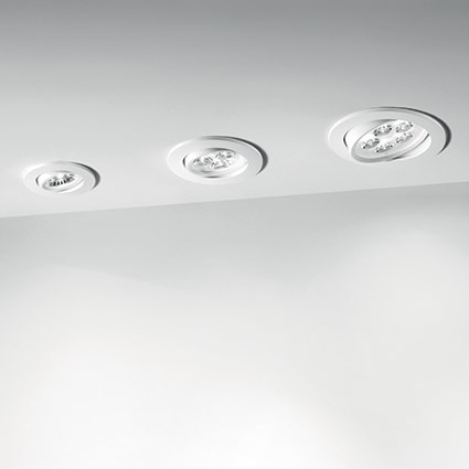 LED Strahler, 3er Set, LED Deckenleuchte weiß, LED Einbauleuchte weiß oder Silber, Durchmesser 10,5 cm