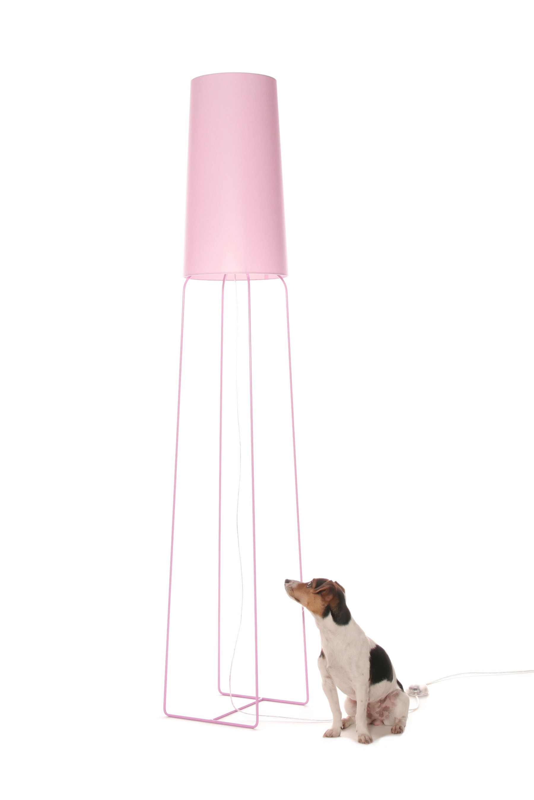 Stehleuchte rosa, Stehlampe mit Lampenschirm rosa-pink