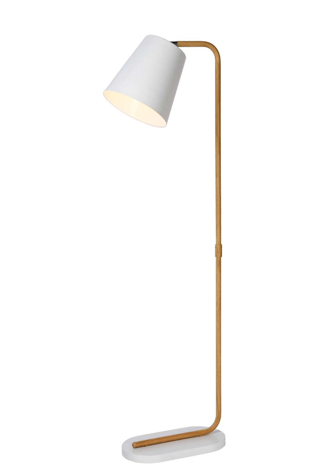 Stehleuchte / Stehlampe weiß, Höhe 140 cm 