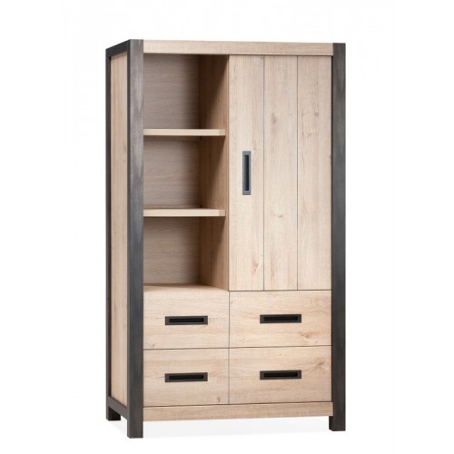Schrank Industriedesign, Bücherschrank Industriedesign, Breite 115 cm