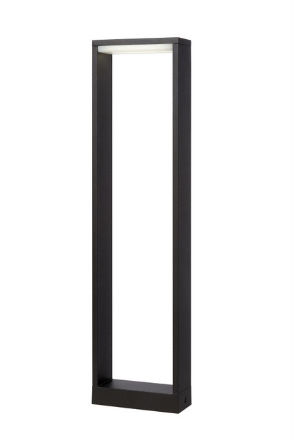 LED Außenstandleuchte schwarz, Standleuchte außen schwarz, Höhe 60 cm