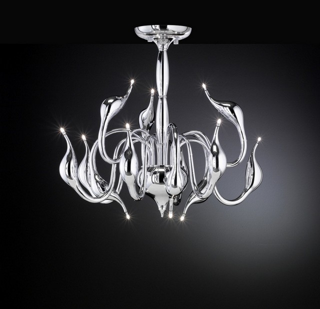 Deckenleuchte  Elegance im modern-classic Style, Farbe chrom, 12 Armig