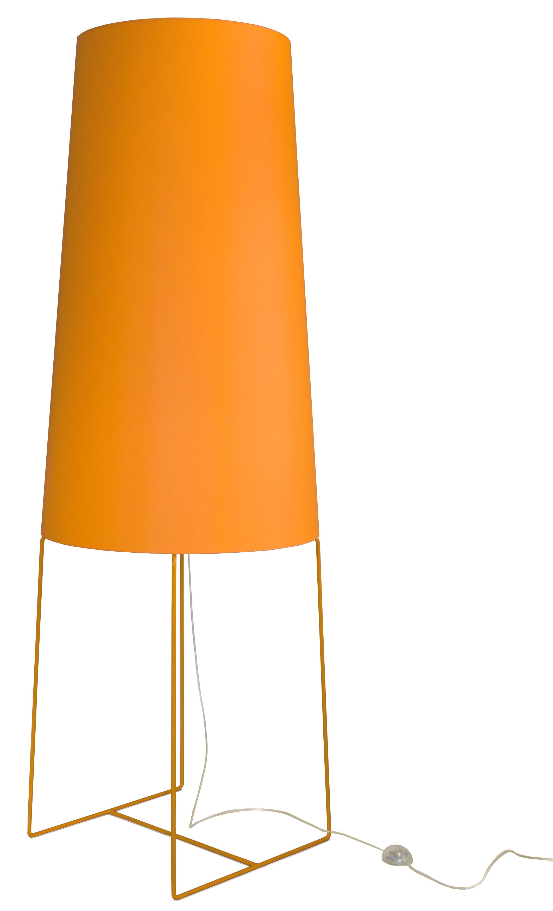 XXL Stehleuchte orange, moderne Stehlampe orange, Stehlampe in fünf verschiedenen Farben