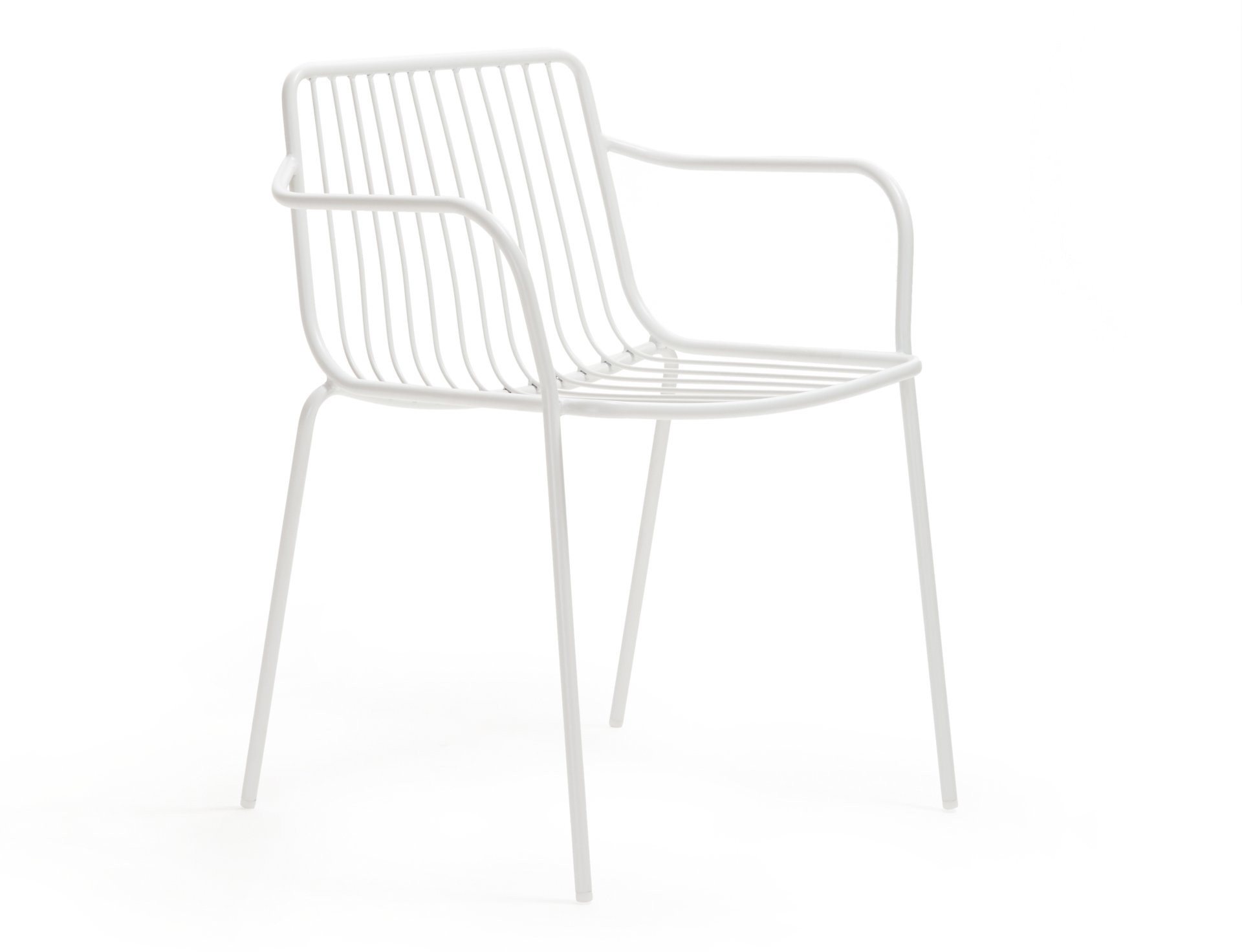 Stuhl weiß mit Armlehne Metall stapelbar, Gartenstuhl weiß Metall mit Armlehne