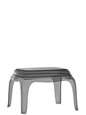 Beistelltisch transparent, Hocker modern, Couchtisch Farbe grau-transparent