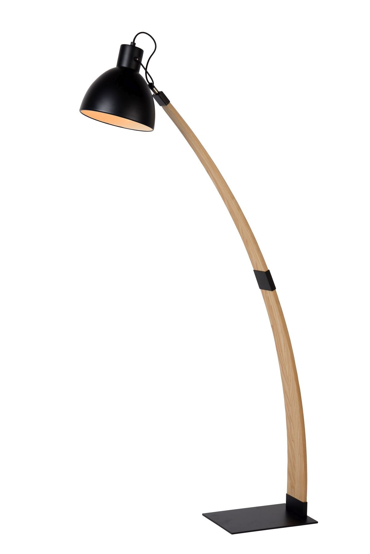 Stehleuchte / Stehlampe schwarz, Höhe 143 cm 