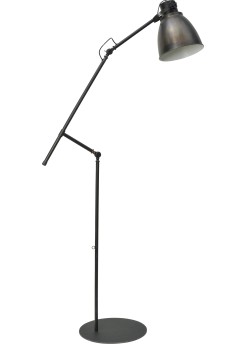 Stehleuchte in Metalloptik, Gunmetal, Industrielampe/ Retro-style, Höhe 194 cm