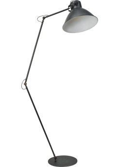 Stehleuchte in Metalloptik, Gunmetal, Industrielampe/ Retro-style, Höhe 208 cm