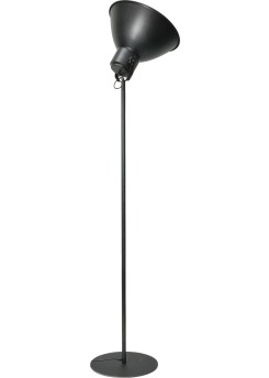 Stehleuchte in Metalloptik, Gunmetal, Industrielampe/ Retro-style, Höhe 205 cm