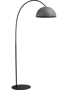 Stehleuchte grau-schwarz, Beton-look, Industrielampe/ Retro-style, Höhe 186 cm