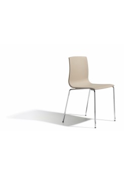Design Stuhl, Farbe taubengrau, stapelbar