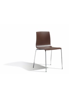 Design Stuhl, Farbe braun, stapelbar