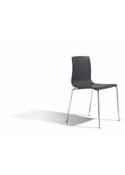 Design Stuhl, Farbe anthrazit, stapelbar