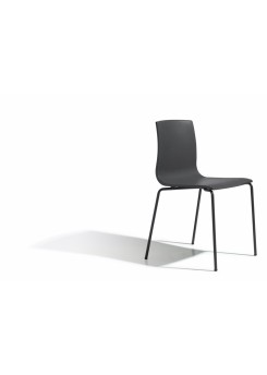 Design Stuhl stapelbar, Farbe anthrazit