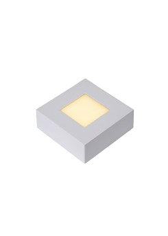 LED Deckenleuchte quadratisch weiß, Deckenlampe weiß, Maße 10x10 cm