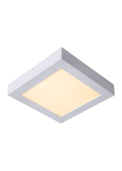 LED Deckenleuchte quadratisch weiß, Deckenlampe weiß, Maße 30x30 cm