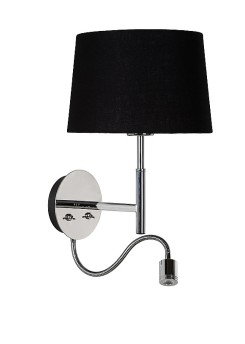 Wandlampe LED mit Lampenschirm, Wandleuchte mit LED Strahler