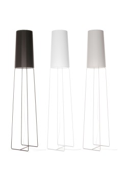 Stehleuchte schwarz, weiß, grau, Stehlampe mit Lampenschirm 