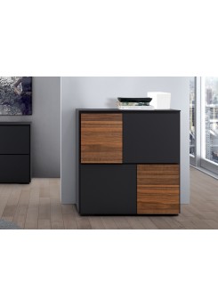 Highboard mit vier Türen, Schrank, Wohnzimmerschrank, Breite 105 cm