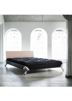 Bett für Jugendzimmer, Bett mit einem Design Kopfteil, Größe 148 x 208 cm