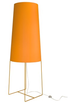 XXL Stehleuchte orange, moderne Stehlampe orange, Stehlampe in fünf verschiedenen Farben