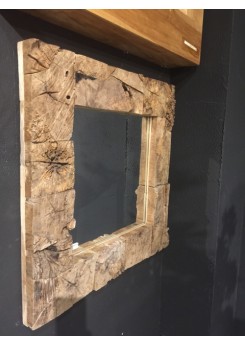 Spiegel Altholz, Wandspiegel Altholz, Maße 80x80 cm