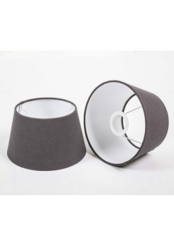Lampenschirm rund, Farbe Grau, Ø 25 cm