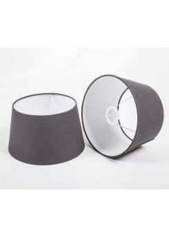 Lampenschirm rund, Farbe Grau, Ø 20 cm
