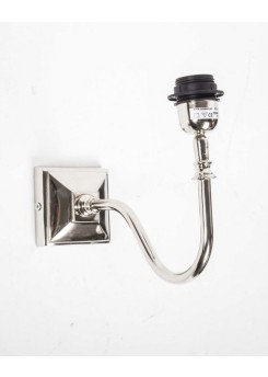Wandleuchte verchromt, Farbe silber, Wandlampe für Lampenschirme  