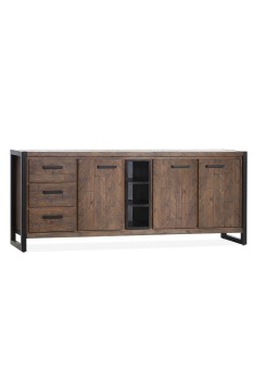Sideboard braun Industrie, Anrichten braun Industriedesign, Breite 200 cm