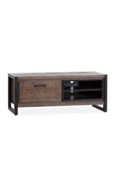 TV Schrank braun Industrie, Lowboard braun Industriedesign, Breite 130 cm