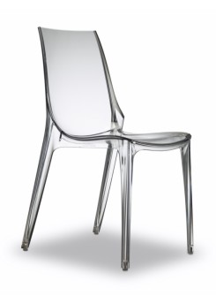 Stuhl transparent, Stuhl stapelbar, Stuhl Outdoor Kunststoff 