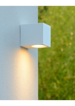 LED Außenwandleuchte weiß, Wandleuchte weiß,  LED Wand-Außenleuchte weiß, Outdoor Wandlampe weiß