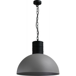 Pendelleuchte grau-schwarz, Beton-look, Industrielampe/ Retro-style, Ø: 50 cm